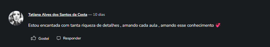 Depoimento de aluna do Meu Perfil, Meu Estilo®